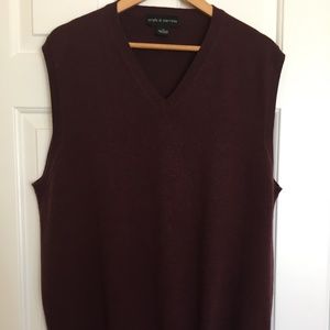Croft and Barrow Mens Pullover Sweater Vest LTall